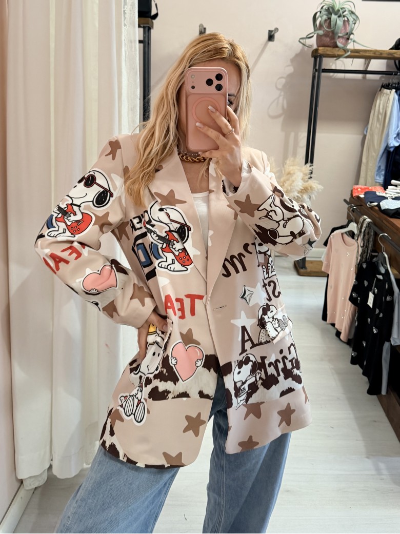 Blazer giacca snoopi