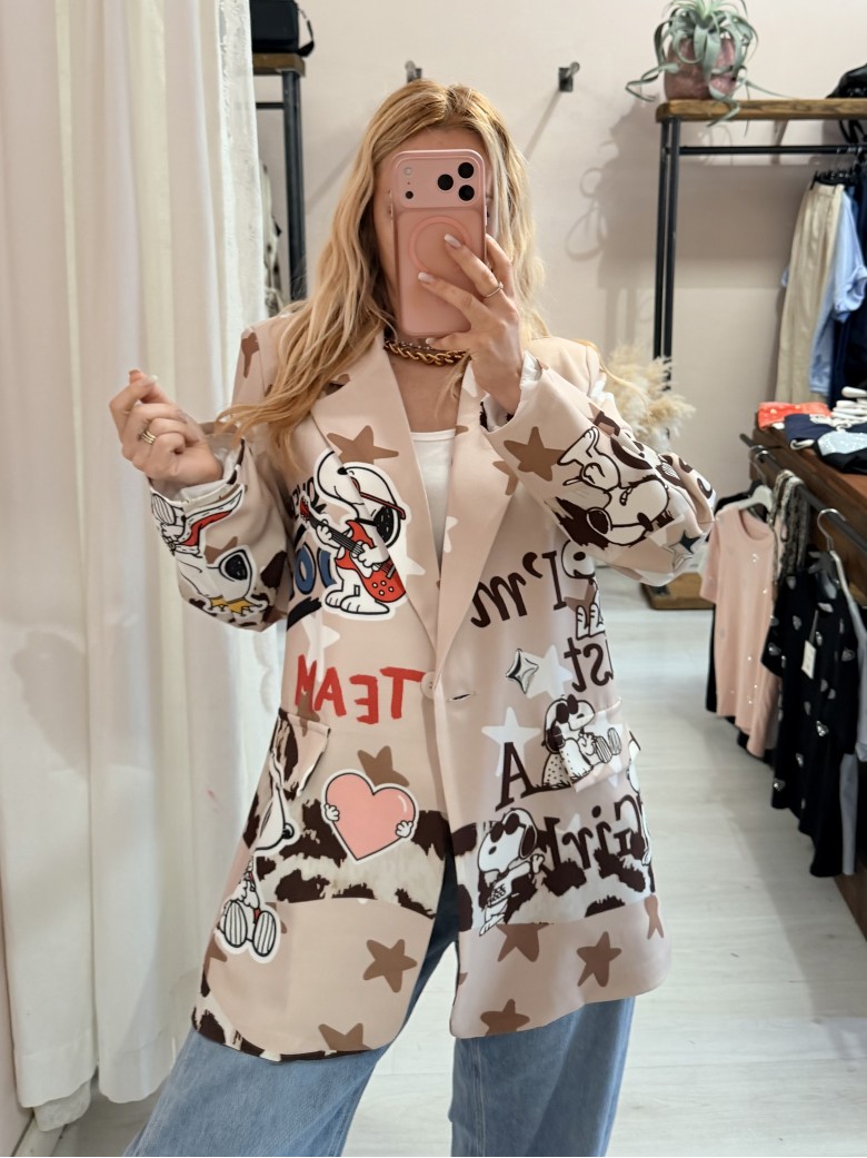 Blazer giacca snoopi