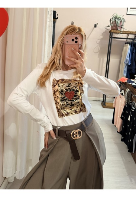 Pantaloni BEA larghi beige