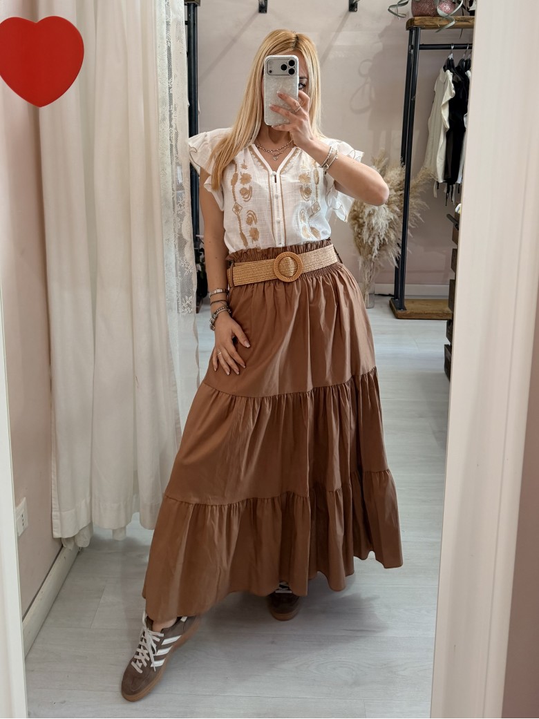 Maglia atena bianca e biscotto