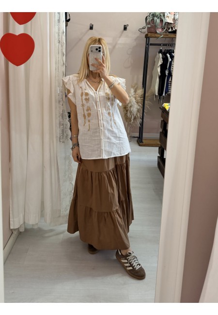 Maglia atena bianca e biscotto