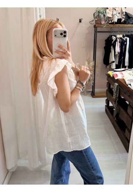 Maglia atena bianca e biscotto