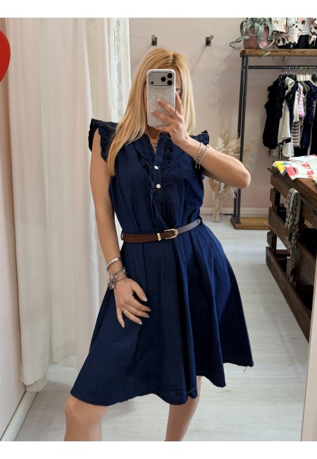 Vestito MAGGIO simil blu jeans in cotone