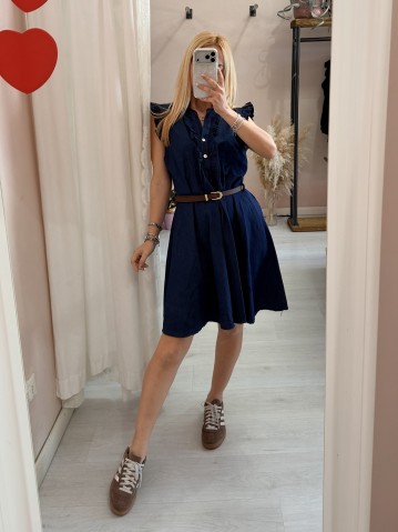 Vestito MAGGIO simil blu jeans in cotone 2