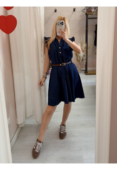 Vestito MAGGIO simil blu jeans in cotone
