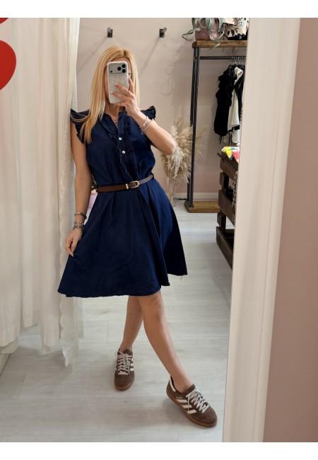 Vestito MAGGIO simil blu jeans in cotone