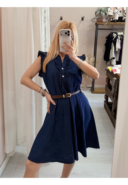 Vestito MAGGIO simil blu jeans in cotone