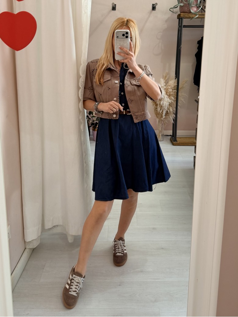 Vestito MAGGIO simil blu jeans in cotone