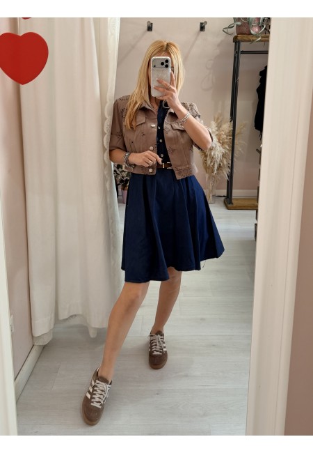 Vestito MAGGIO simil blu jeans in cotone