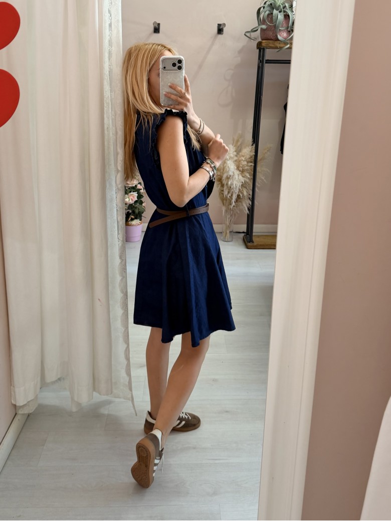 Vestito MAGGIO simil blu jeans in cotone