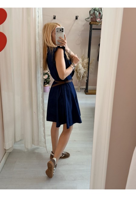 Vestito MAGGIO simil blu jeans in cotone