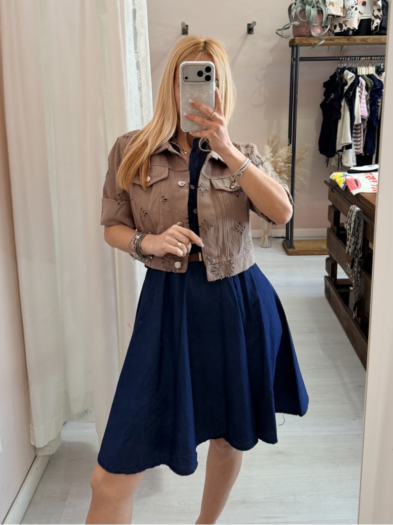 Vestito MAGGIO simil blu jeans in cotone