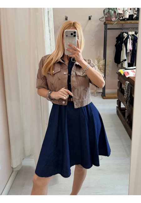 Vestito MAGGIO simil blu jeans in cotone