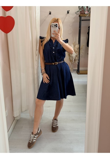 Vestito MAGGIO simil blu jeans in cotone