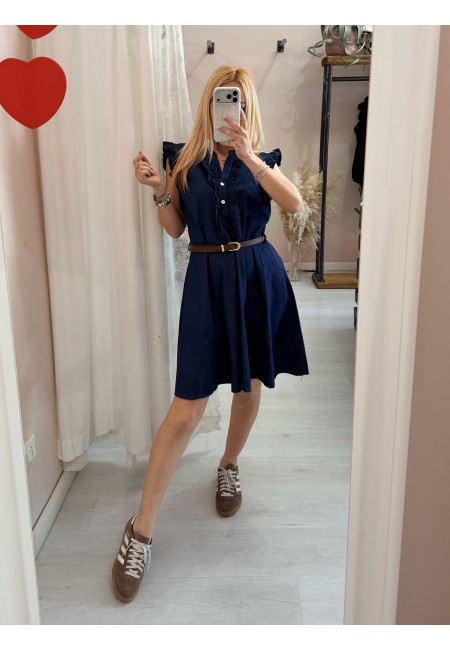 Vestito MAGGIO simil blu jeans in cotone