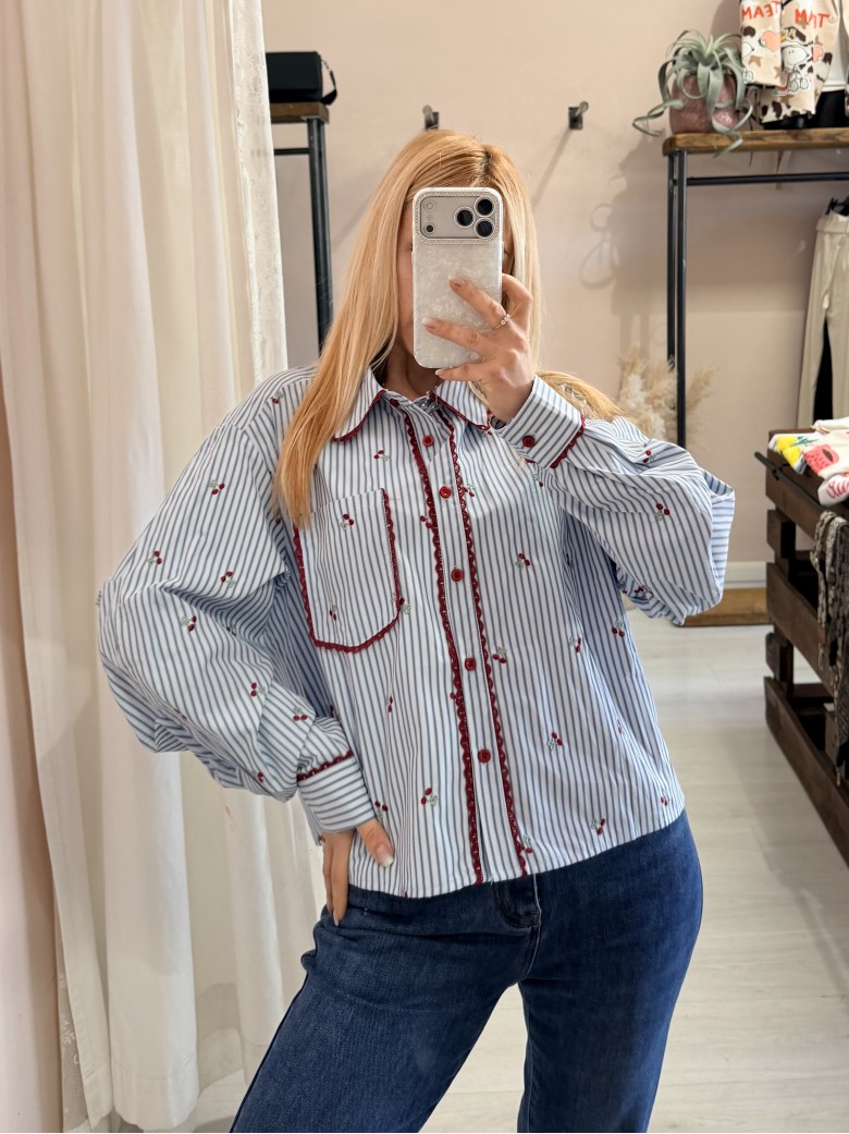 Camicia CILIEGINE a righe