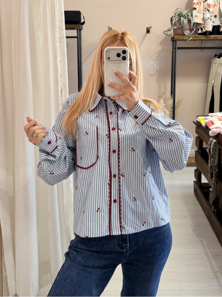Camicia CILIEGINE a righe