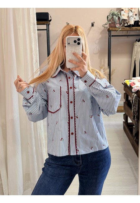 Camicia CILIEGINE a righe