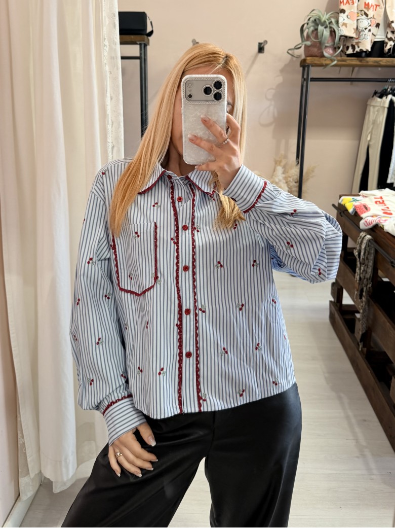 Camicia CILIEGINE a righe