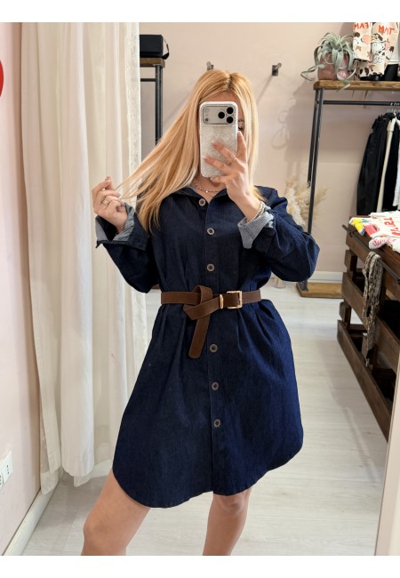 Cintura scamosciata marrone