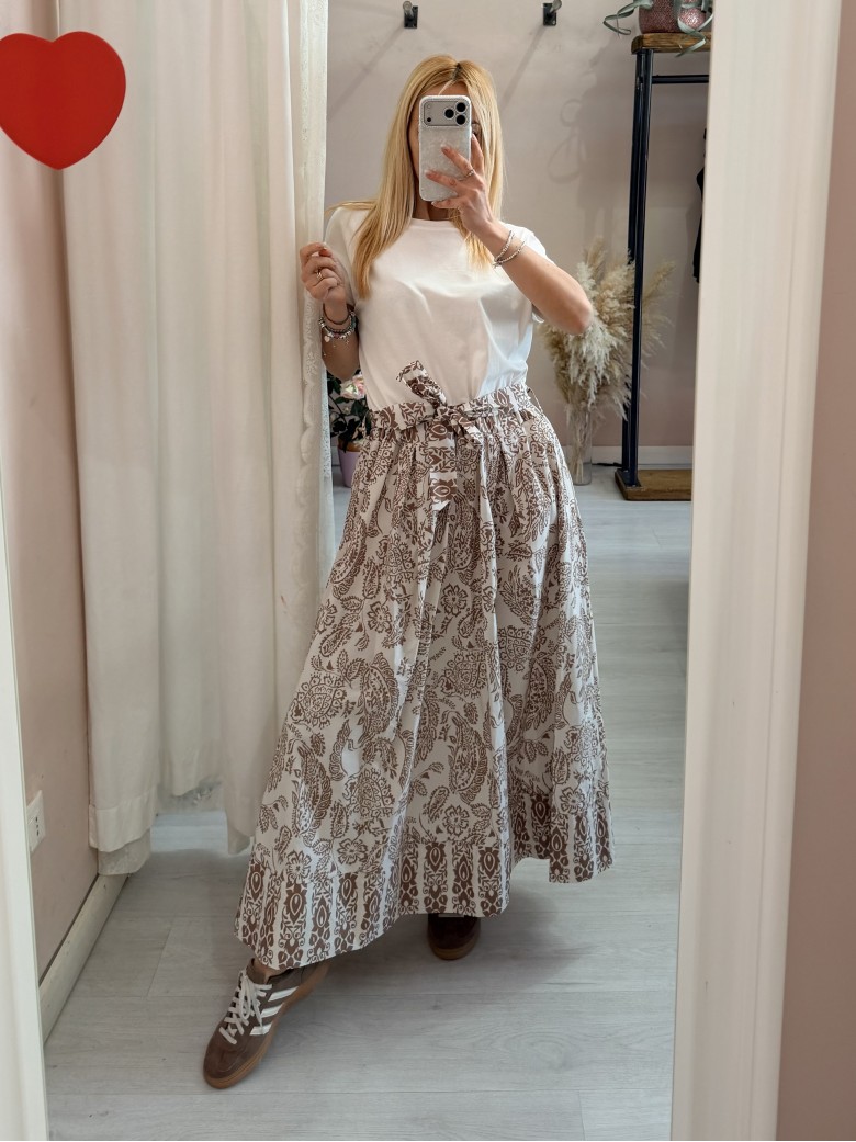 Vestito lungo ATENE beige