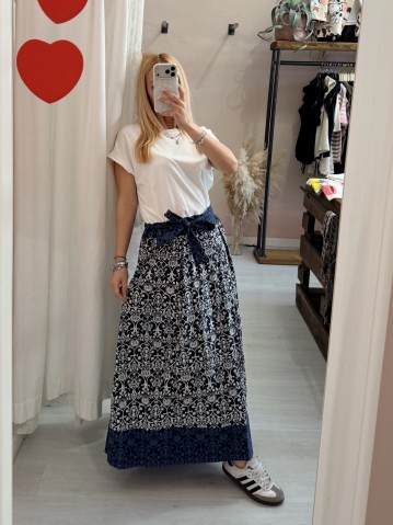 Vestito lungo ATENE blu