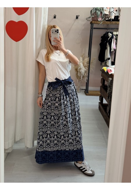 Vestito lungo ATENE blu