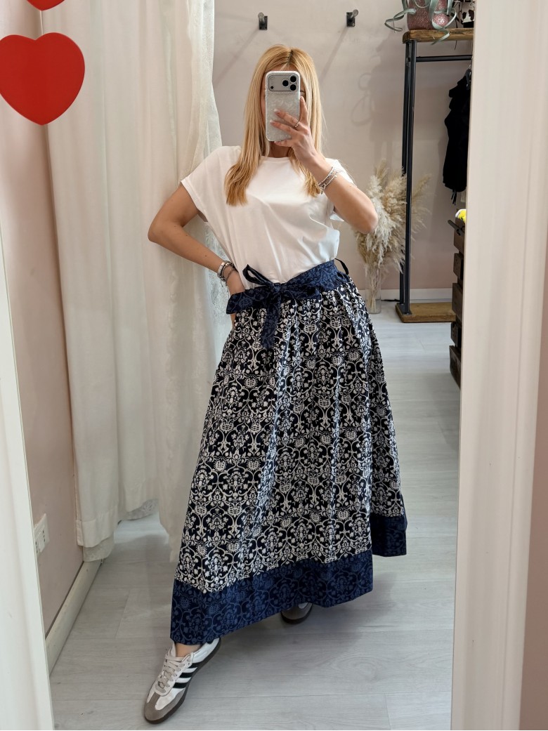 Vestito lungo ATENE blu