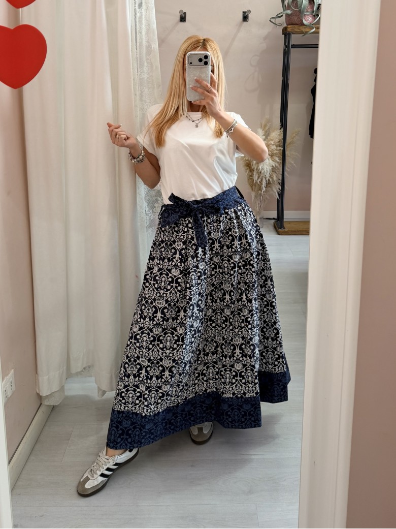 Vestito lungo ATENE blu