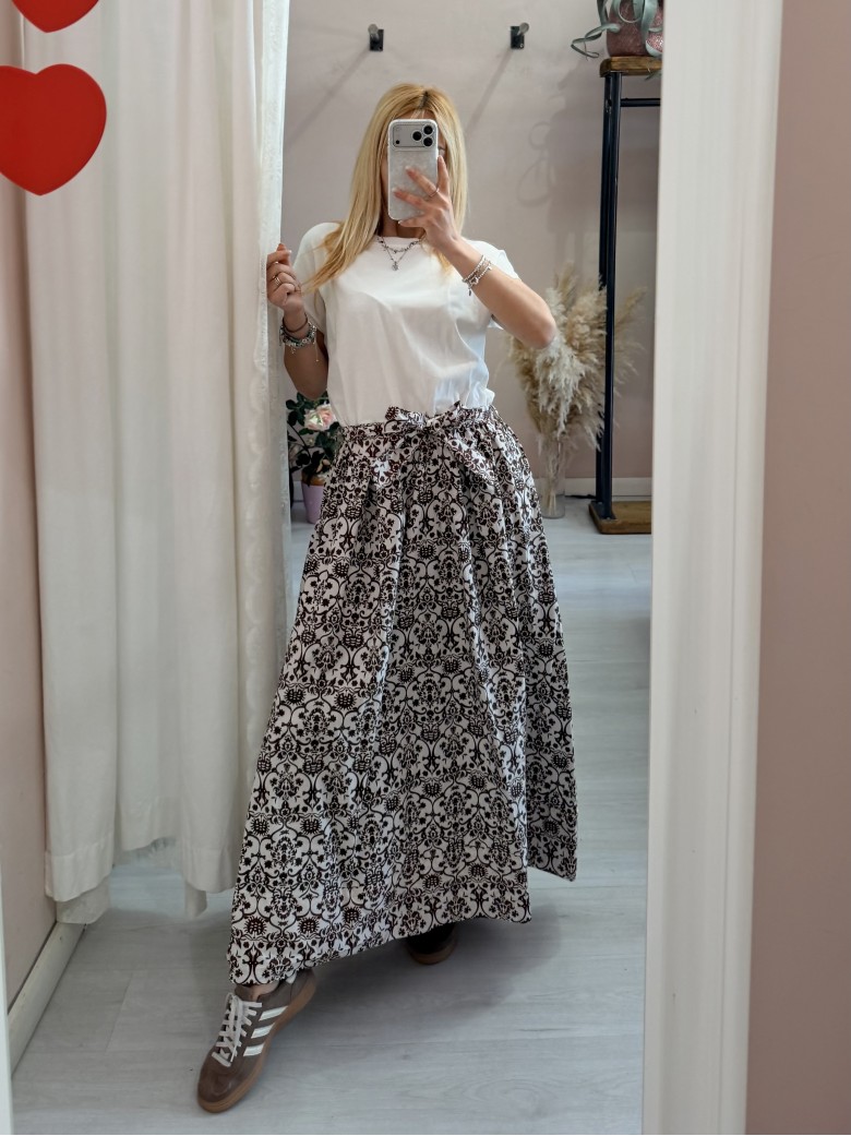 Vestito lungo ATENE marrone