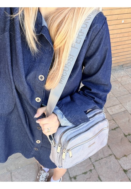 Borsetta borbon piccola grigia