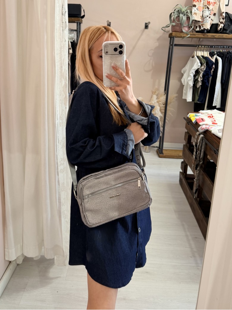 Borsetta borbon piccola grigia