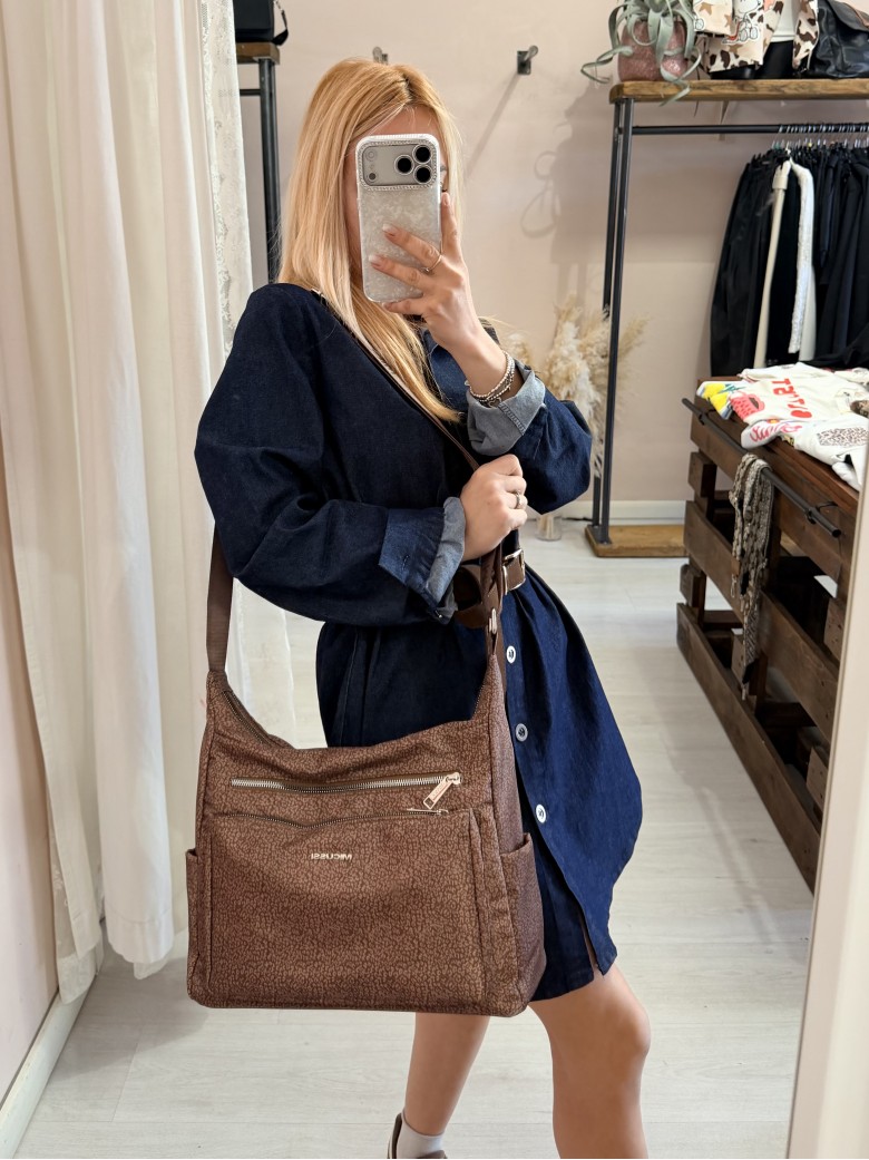 Borsa borbon grande marrone