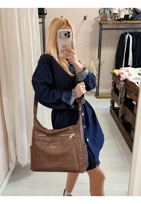 Borsa borbon grande marrone