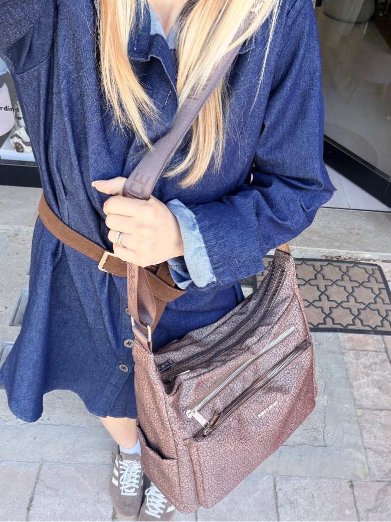 Borsa borbon grande marrone