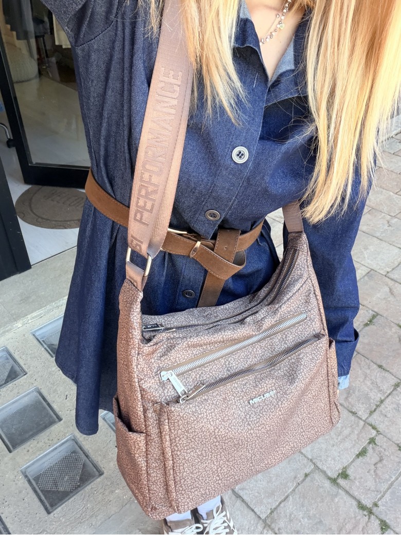 Borsa borbon grande marrone