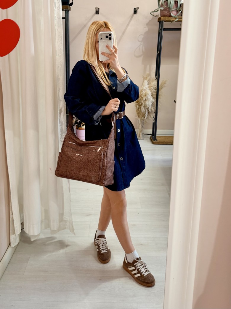 Borsa borbon grande marrone