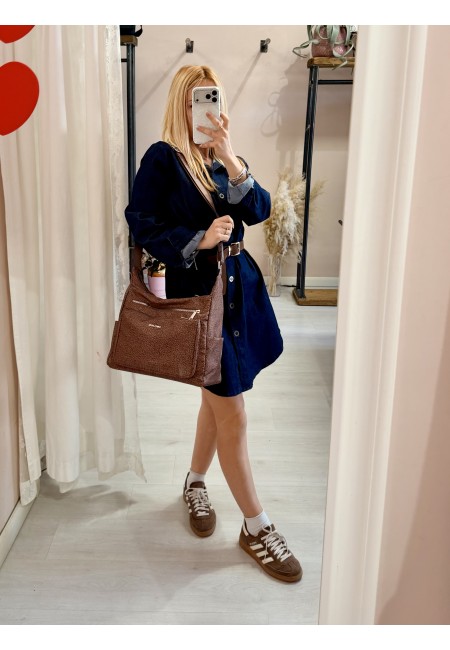 Borsa borbon grande marrone