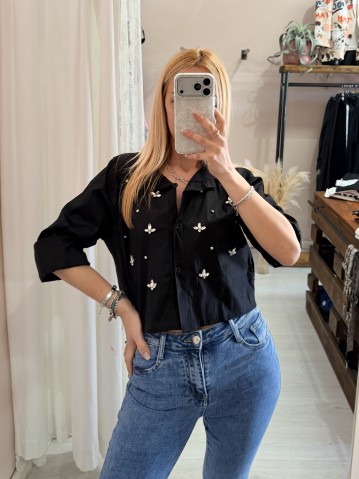Camicetta corta GEMMA nera 2