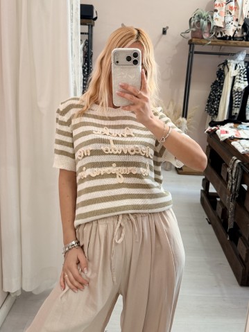 Maglia a righe ANCHE SECONDO ME HO RAGIONE IO
