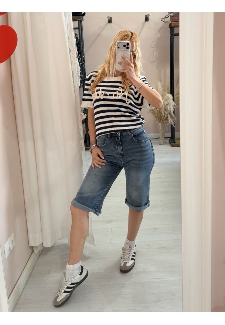 Pantaloncini di jeans CAPRI pinocchietto