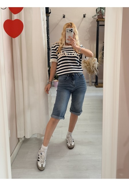 Pantaloncini di jeans CAPRI pinocchietto