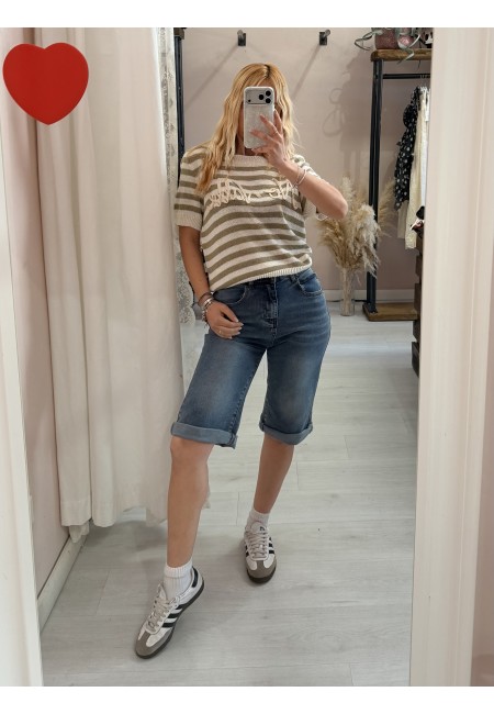 Pantaloncini di jeans CAPRI pinocchietto