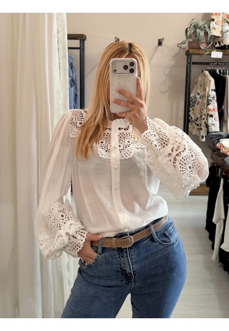Camicia SPAGNA merletti bianca