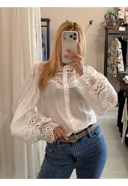 Camicia SPAGNA merletti bianca