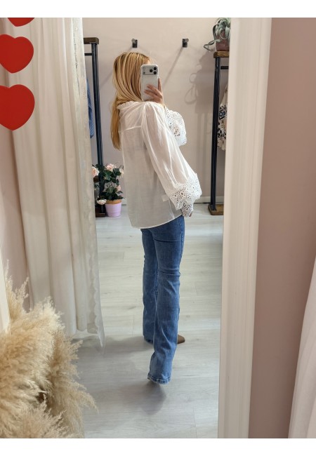 Camicia SPAGNA merletti bianca