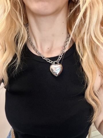 Collana BIG cuore TIFF silver