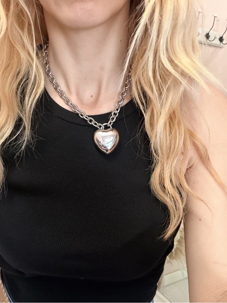Collana BIG cuore TIFF silver