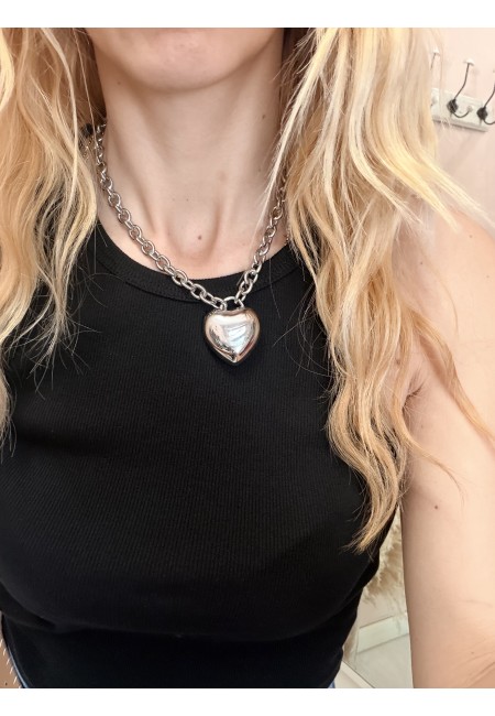 Collana BIG cuore TIFF silver
