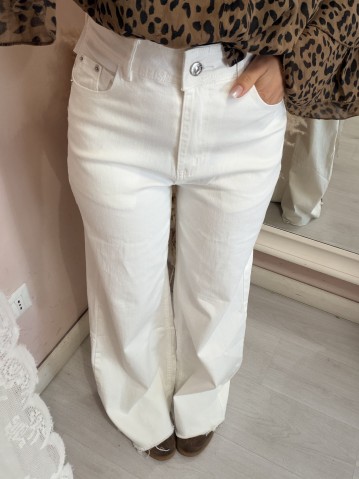 Jeans BIANCHI a palazzo SOFI